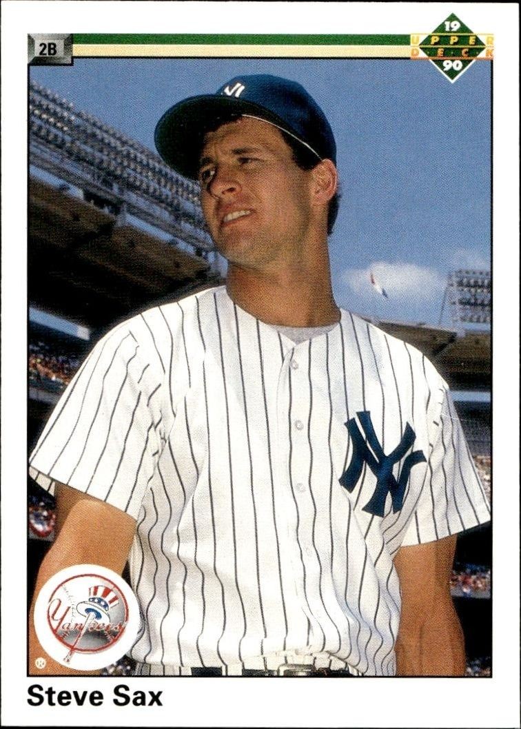 1990 Upper-Deck Low Number Steve Sax #172 trading card