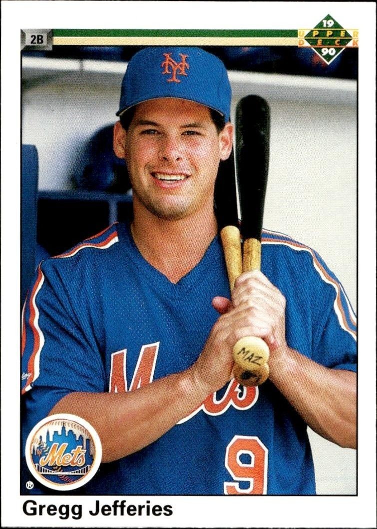1990 Upper-Deck Low Number Gregg Jefferies #166 trading card