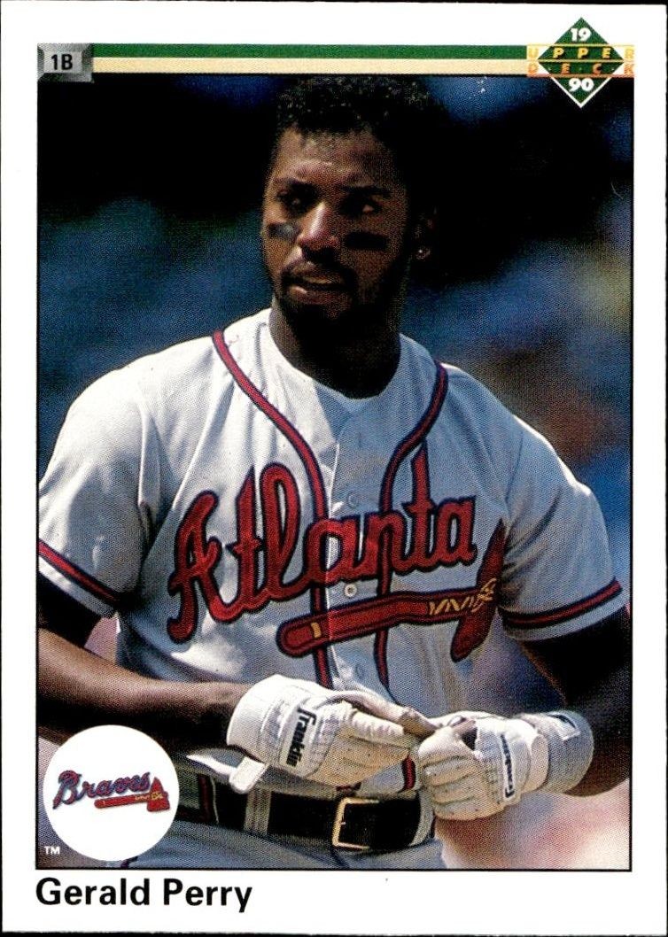 1990 Upper-Deck Low Number Gerald Perry #101 trading card