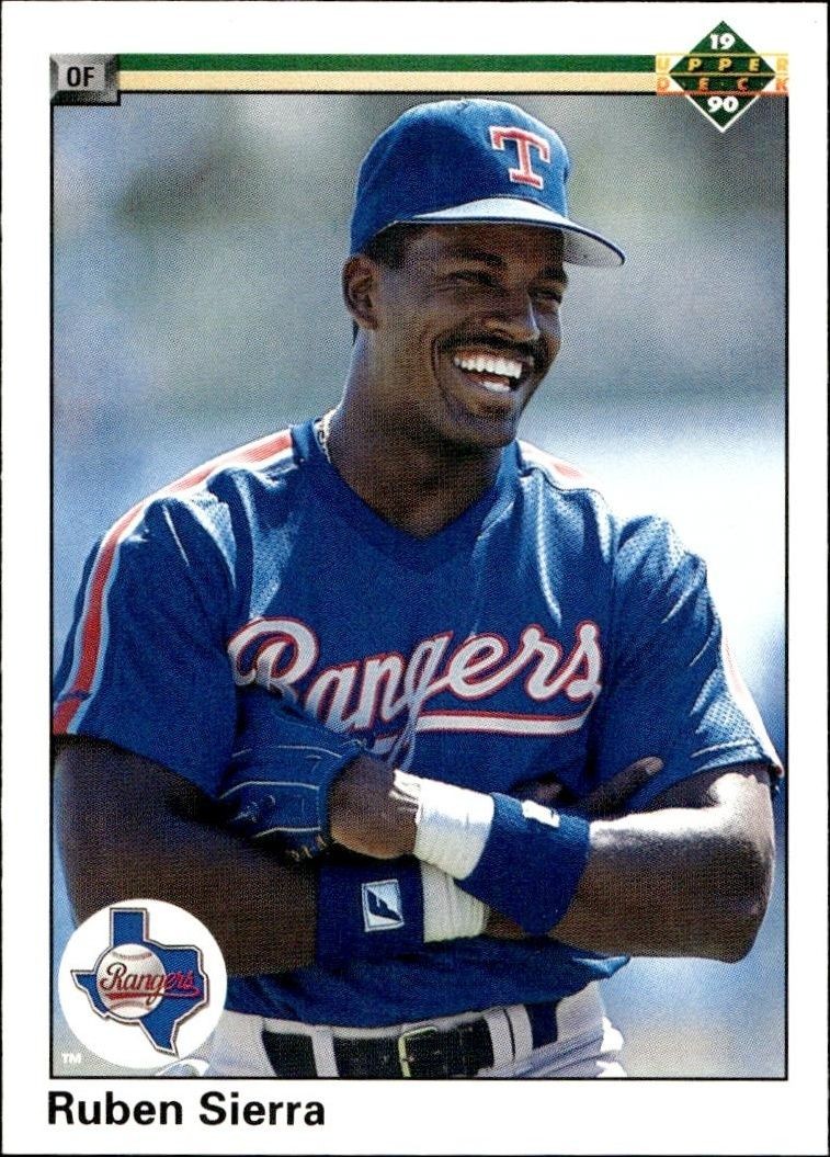 1990 Upper Deck Ruben Sierra #355 baseball trading card front