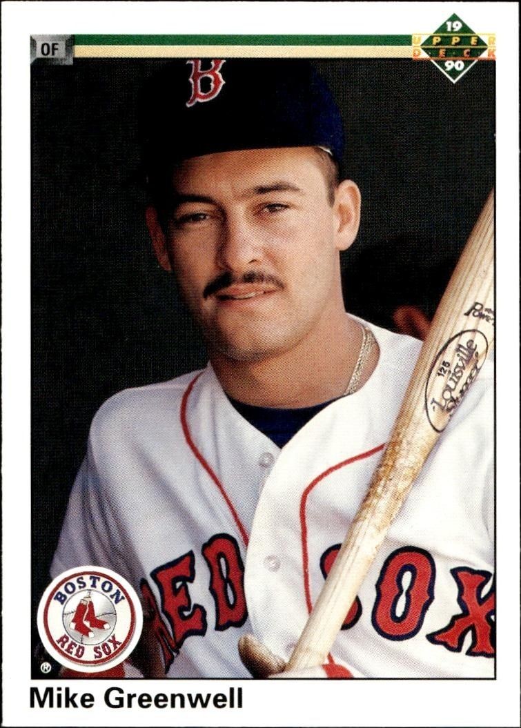 1990 Upper-Deck Low Number Mike Greenwell #354 trading card