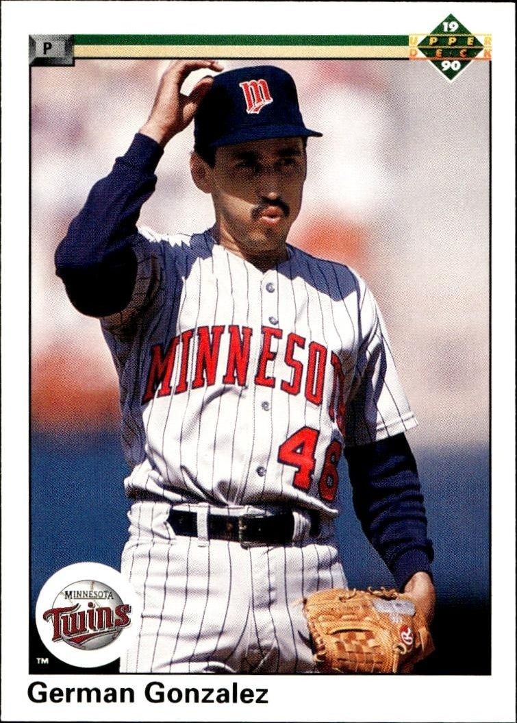 1990 Upper-Deck Low Number German Gonzalez #352 trading card