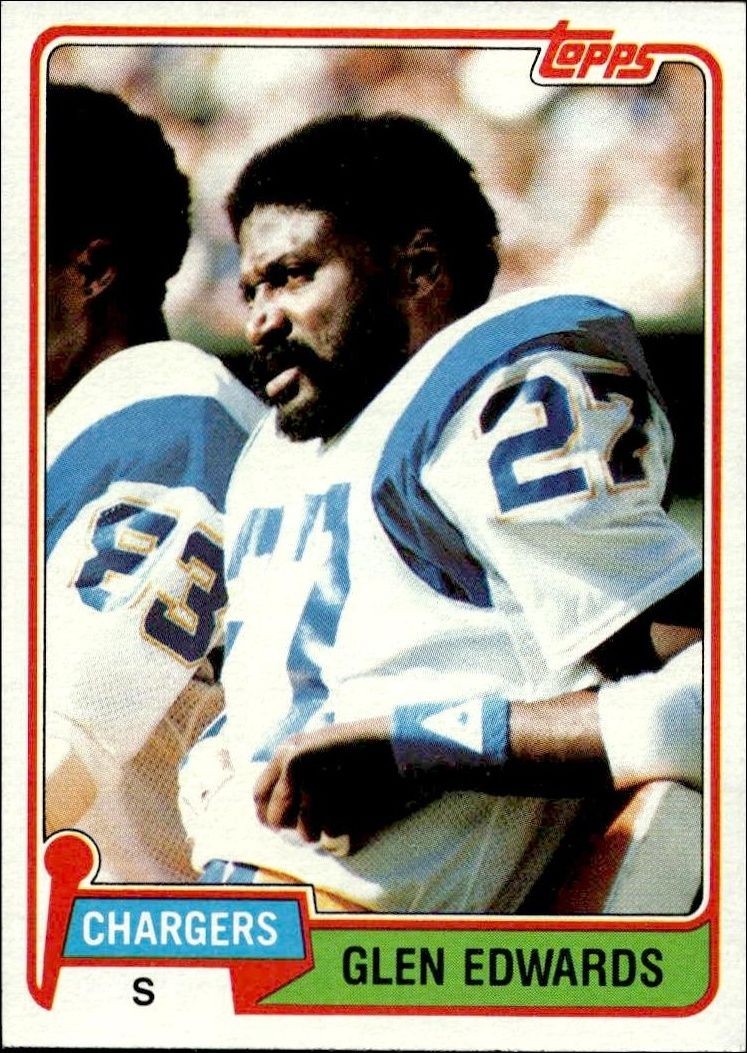 1981 Topps Glen Edwards #418 trading card