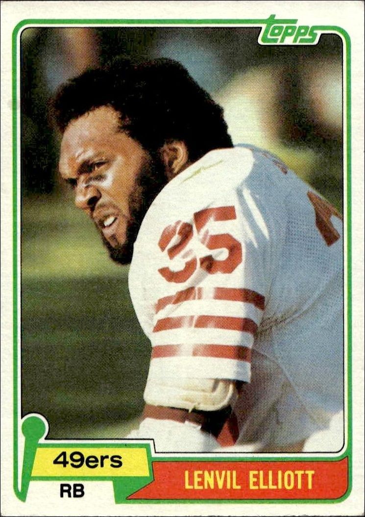 1981 Topps Lenvil Elliott #182 trading card