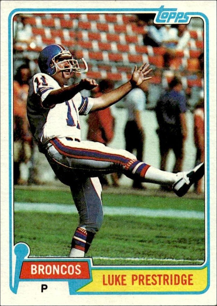 1981 Topps Luke Prestridge #164 trading card
