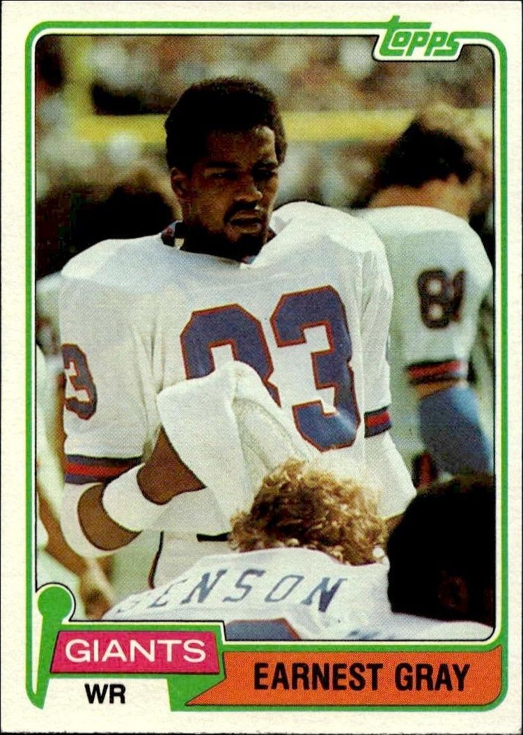 1981 Topps Earnest Gray #395 trading card