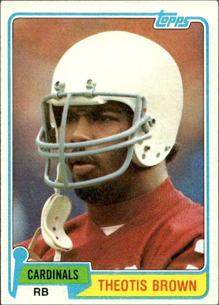 1981 Topps Theotis Brown #502 trading card