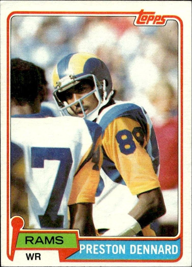 1981 Topps Preston Dennard #489 trading card
