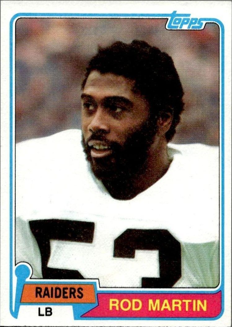 1981 Topps Rod Martin #487 trading card