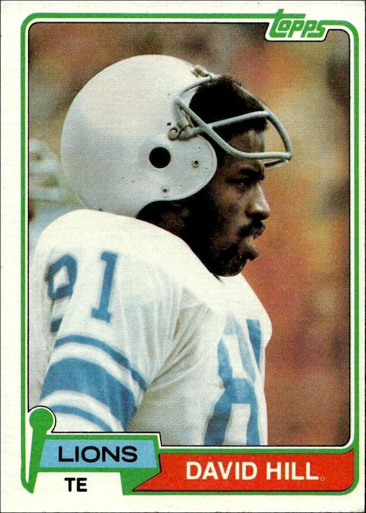 1981 Topps David Hill #485 trading card