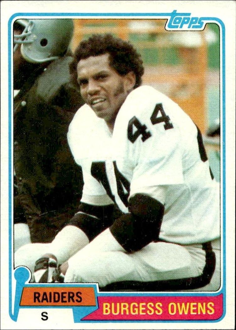 1981 Topps Burgess Owens #429 trading card