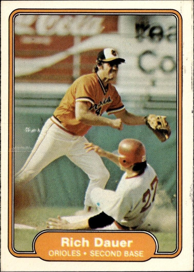 1982 Fleer Rich Dauer #161 trading card