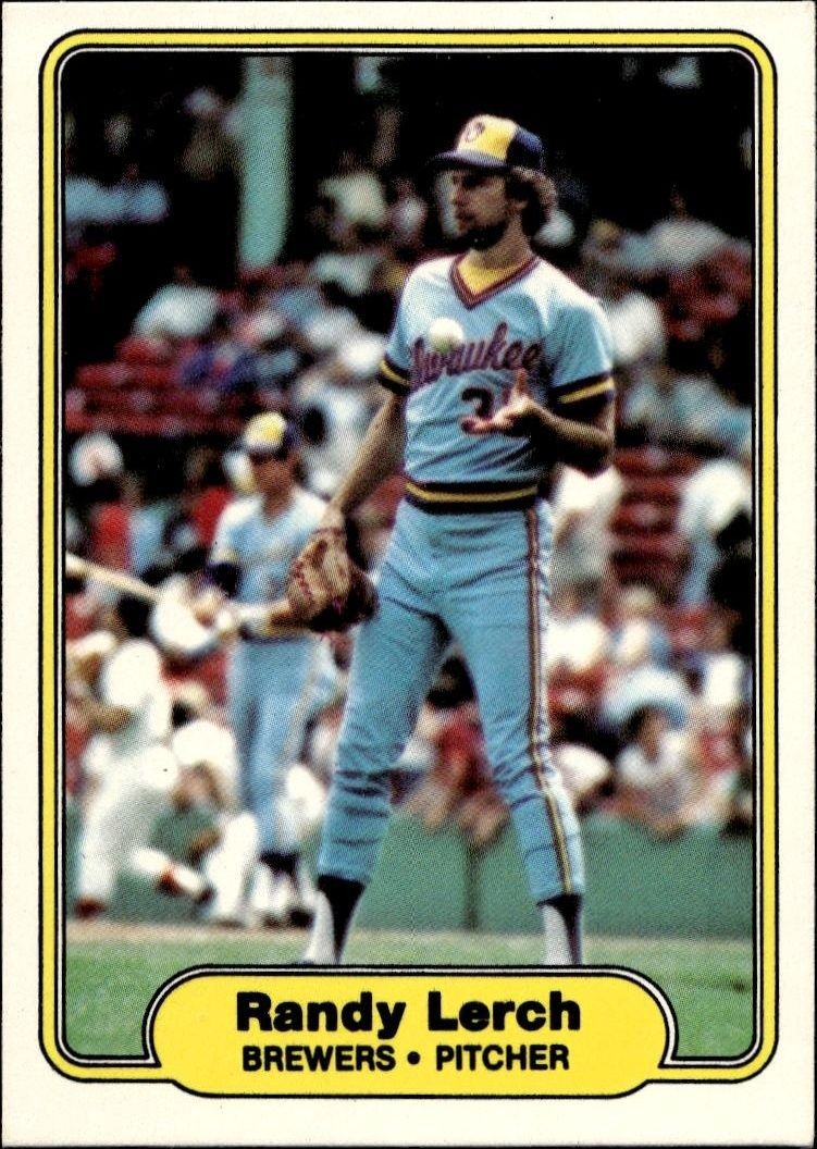 1982 Fleer Randy Lerch #147 trading card