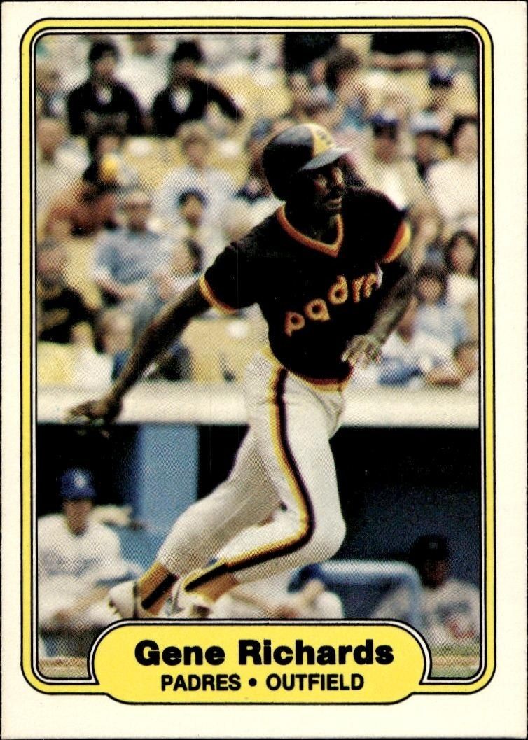 1982 Fleer Gene Richards #580 trading card