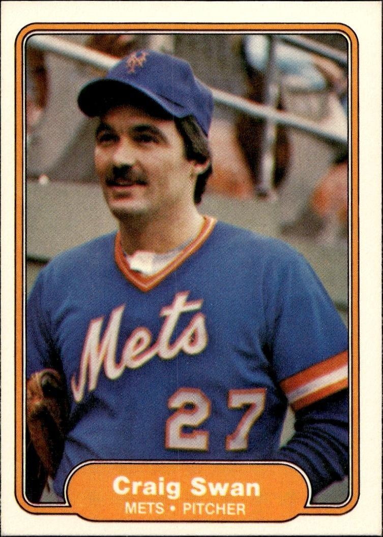 1982 Fleer Craig Swan #538 trading card