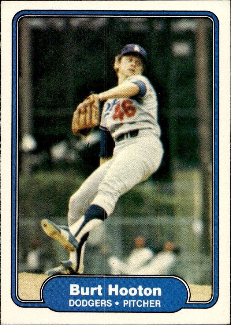 1982 Fleer Burt Hooton #8 trading card