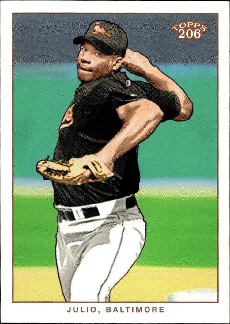 2002 Topps T206 Jorge Julio #143 trading card