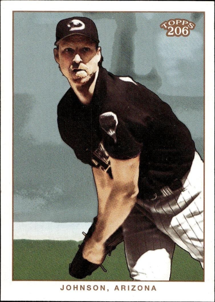 2002 Topps T206 Randy Johnson #195 trading card