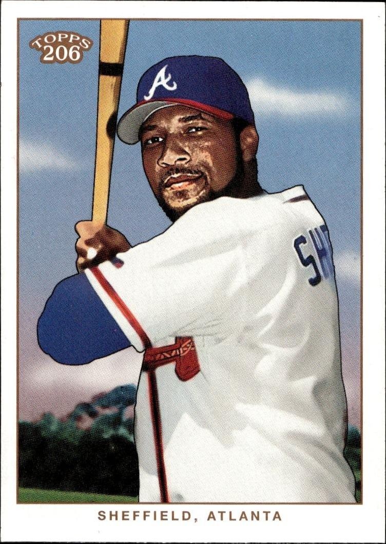 2002 Topps T206 Gary Sheffield #192 trading card