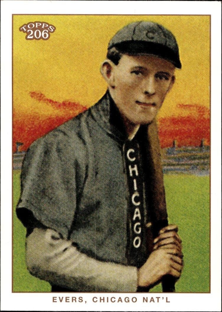 2002 Topps T206 Johnny Evers #174 trading card