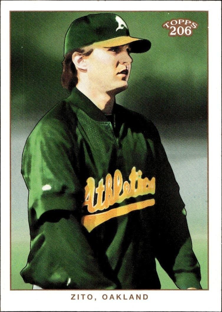 2002 Topps T206 Barry Zito #244 trading card