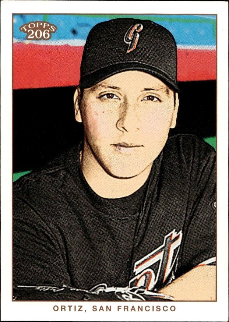 2002 Topps T206 Russ Ortiz #130 trading card