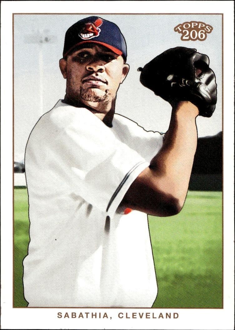 2002 Topps T206 CC Sabathia #257 trading card