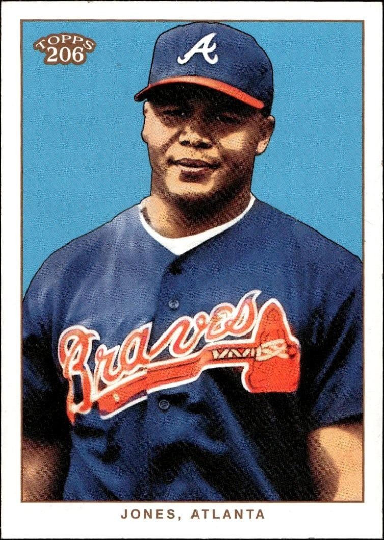 2002 Topps T206 Andruw Jones #194 trading card