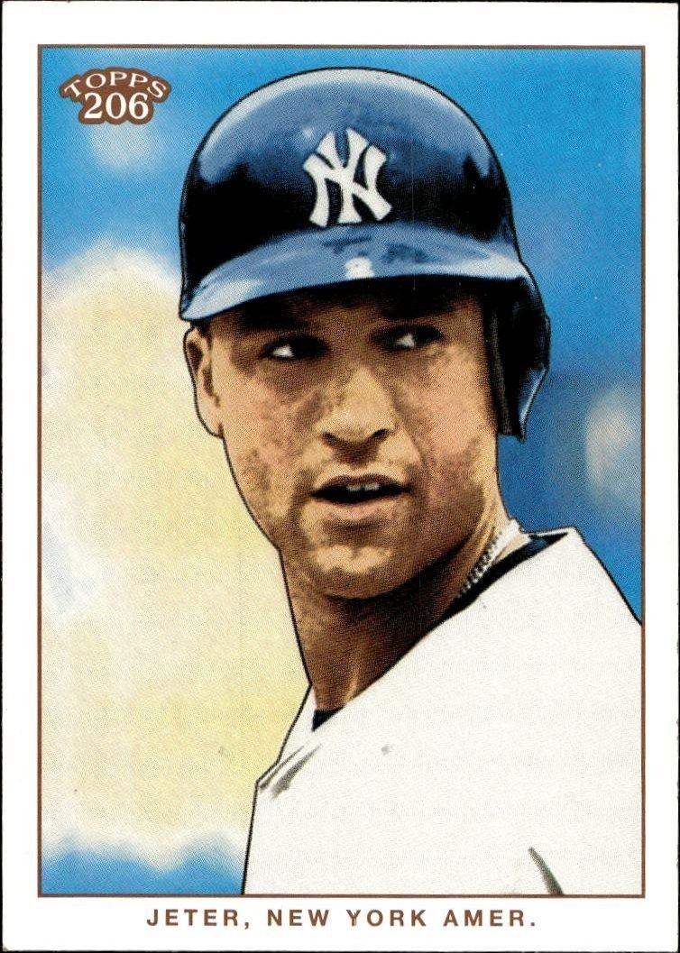 2002 Topps T206 Derek Jeter #119 trading card