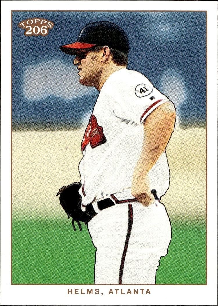 2002 Topps T206 Wes Helms #214 trading card
