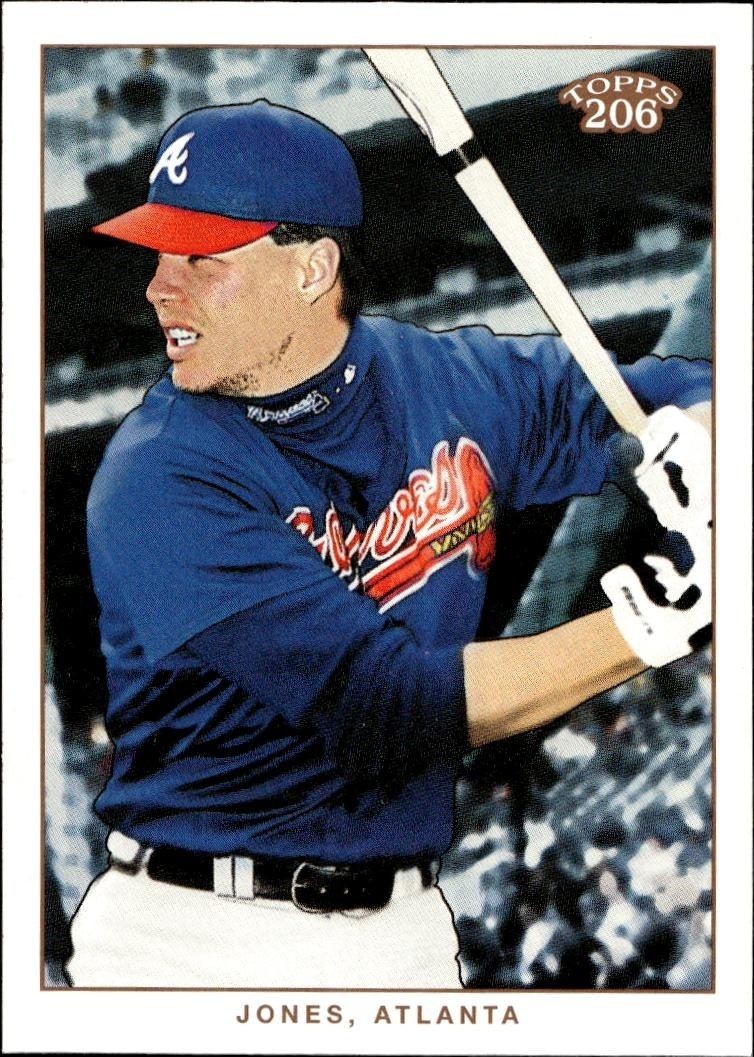 2002 Topps T206 Chipper Jones #225 trading card