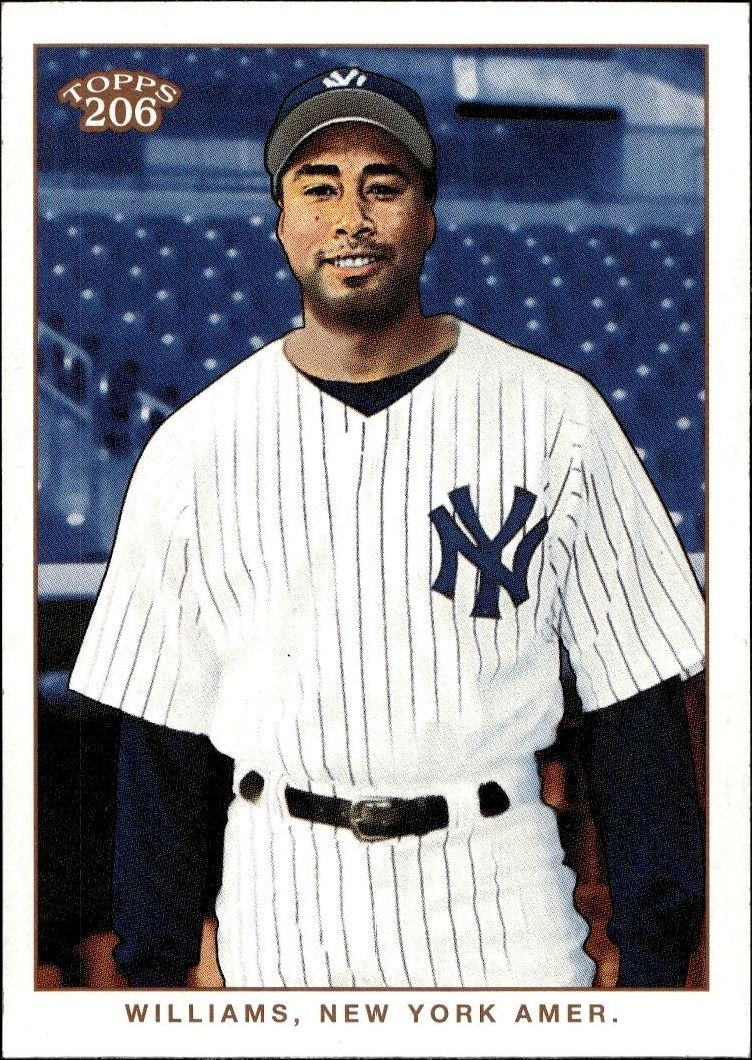 2002 Topps T206 Bernie Williams #219 trading card