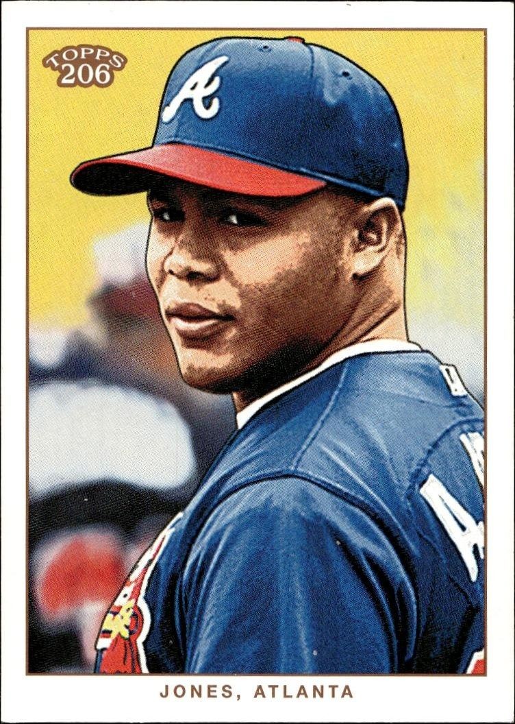 2002 Topps T206 Andruw Jones #88 trading card
