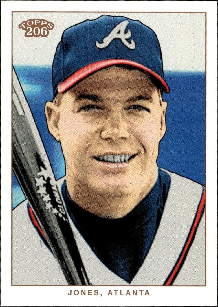 2002 Topps T206 Chipper Jones #78 trading card