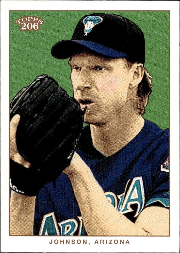2002 Topps T206 Randy Johnson #61 trading card