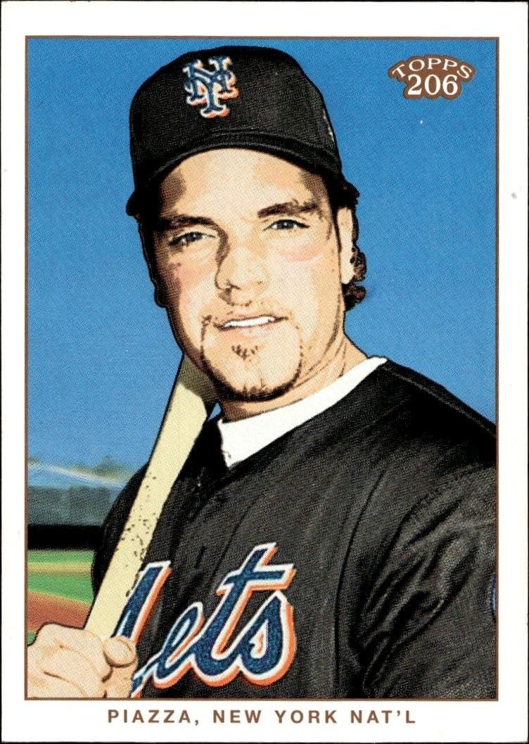 2002 Topps T206 Mike Piazza #82 trading card