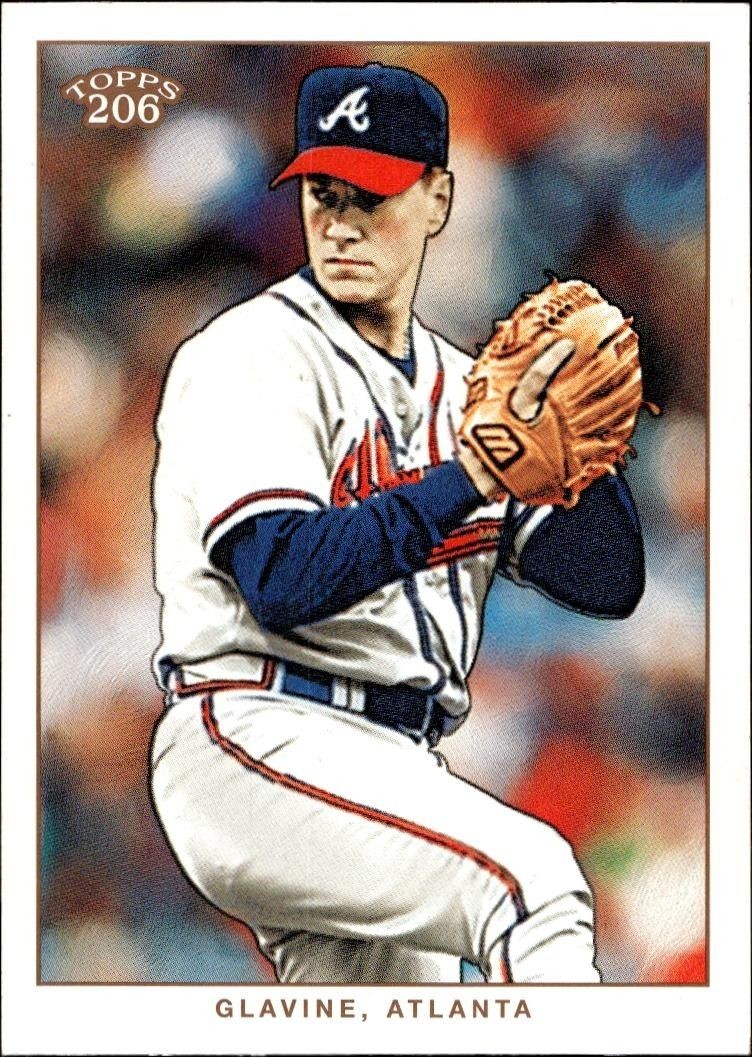 2002 Topps T206 Tom Glavine #42 trading card