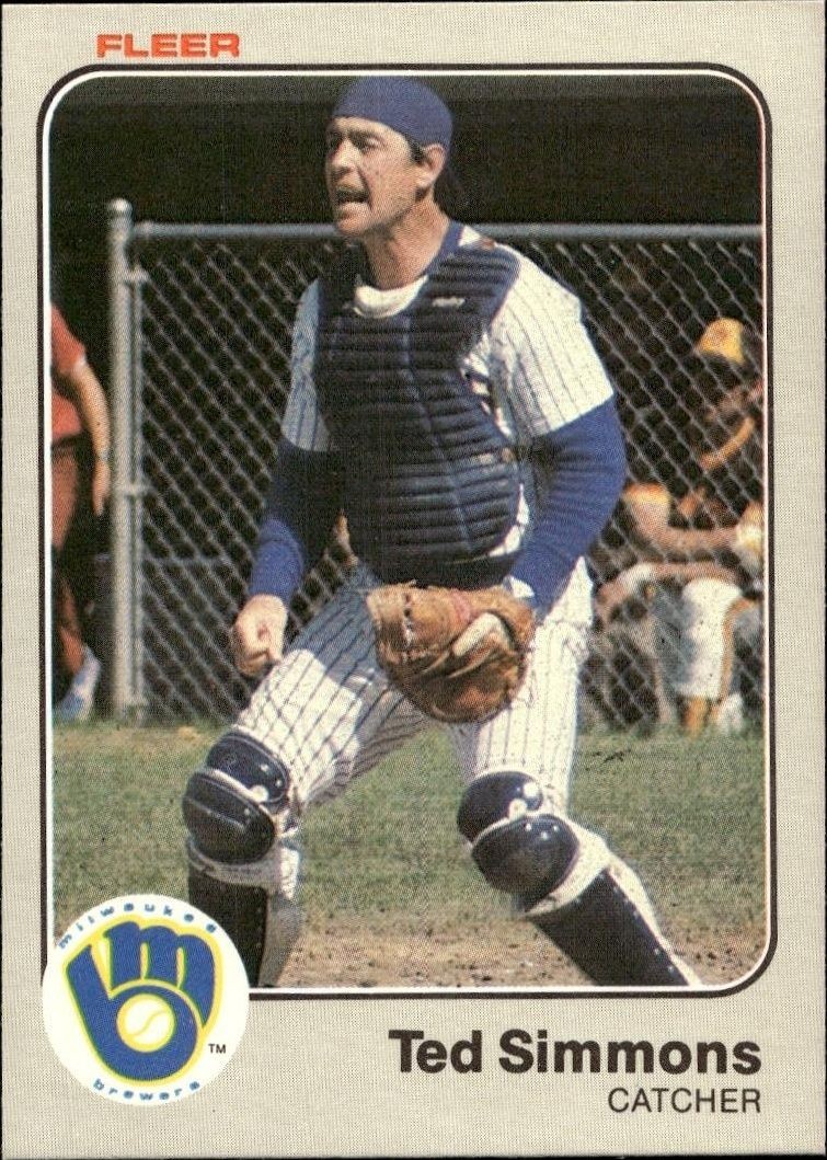 1983 Fleer Ted Simmons #45 trading card