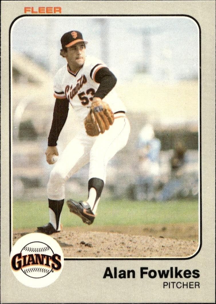 1983 Fleer Alan Fowlkes #259 trading card