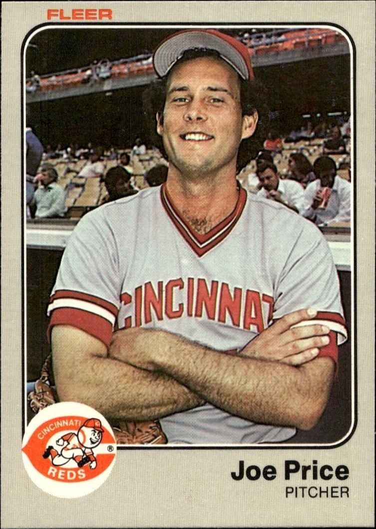 1983 Fleer Joe Price #600 trading card