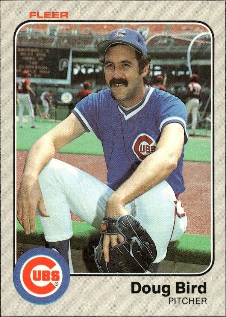 1983 Fleer Doug Bird #490 trading card