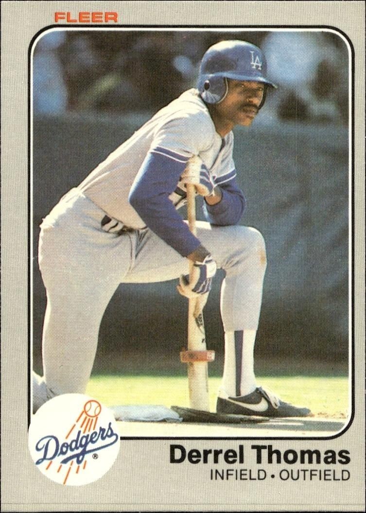 1983 Fleer Derrel Thomas #223 trading card