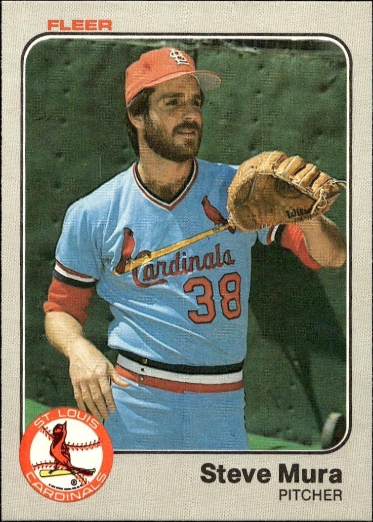 1983 Fleer Steve Mura #16 trading card