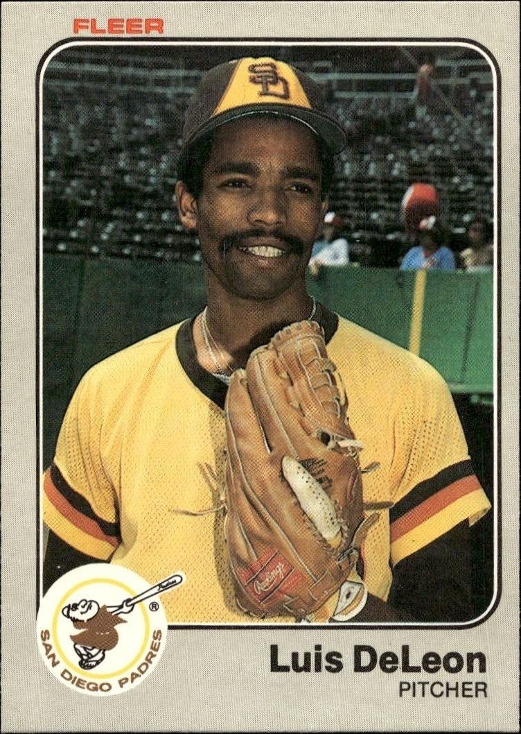 1983 Fleer Luis DeLeon #355 trading card