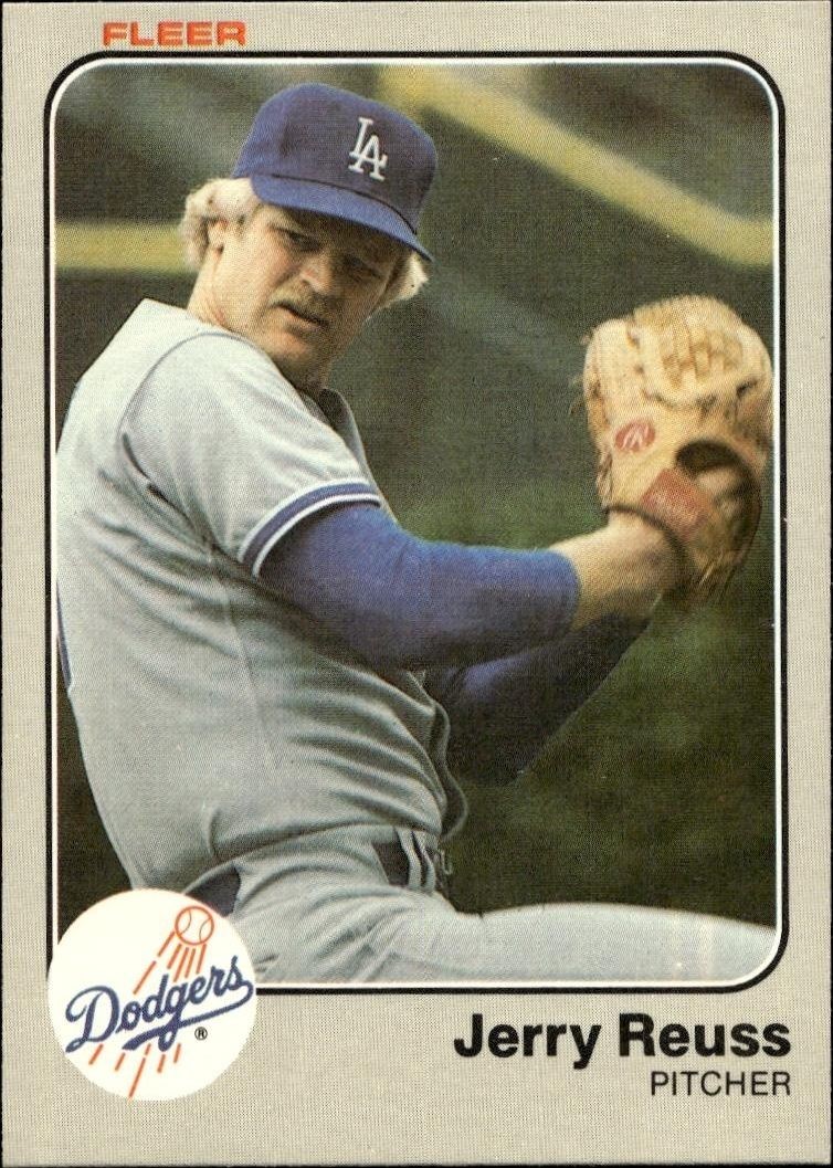 1983 Fleer Jerry Reuss #216 trading card