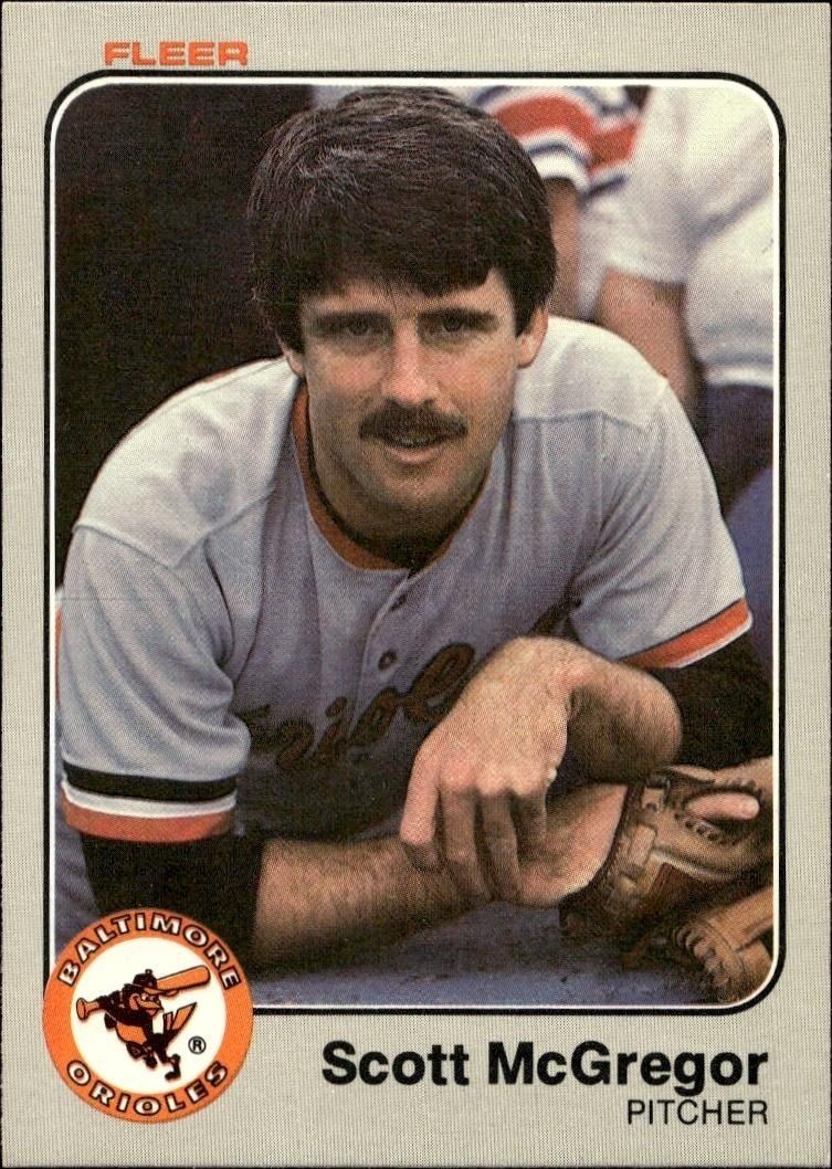 1983 Fleer Scott McGregor #66 trading card