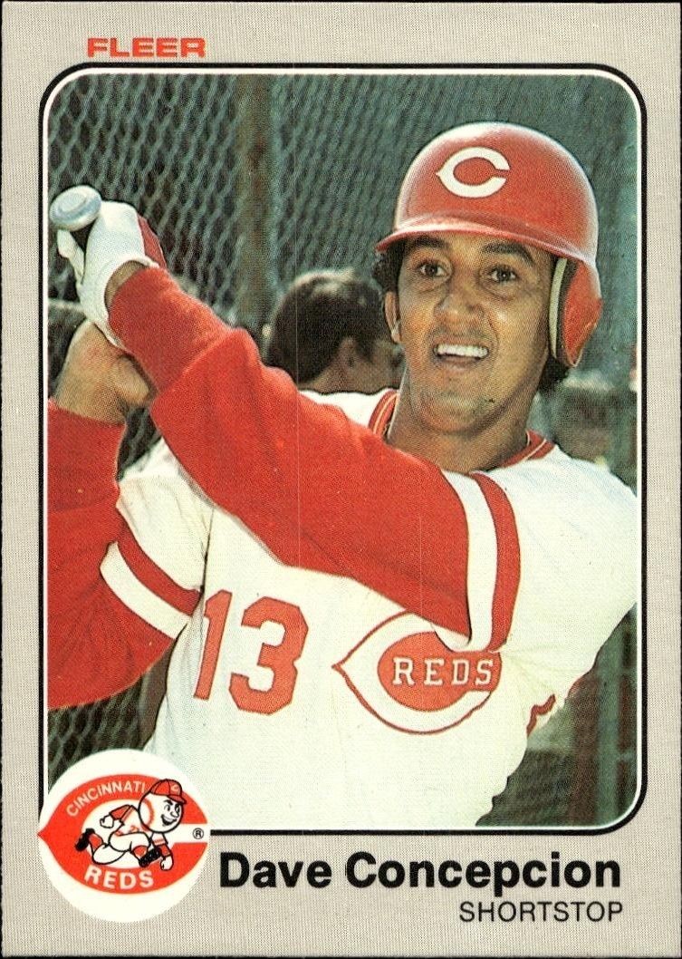1983 Fleer Dave Concepcion #588 trading card