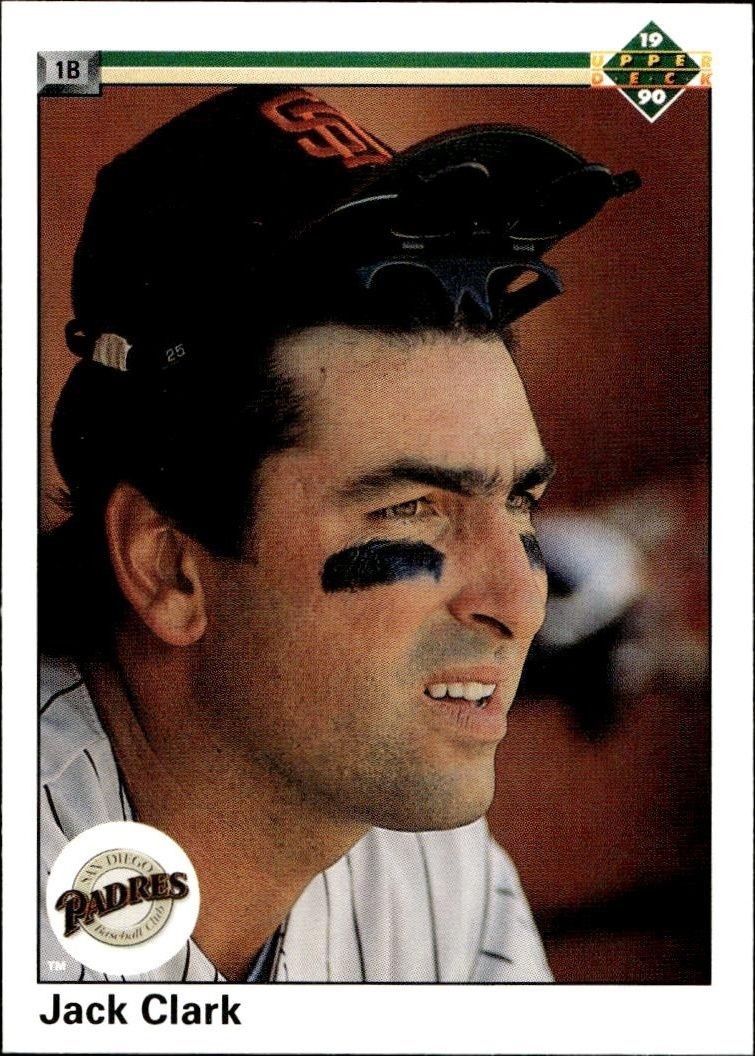 1990 Upper-Deck Low Number Jack Clark #342 trading card