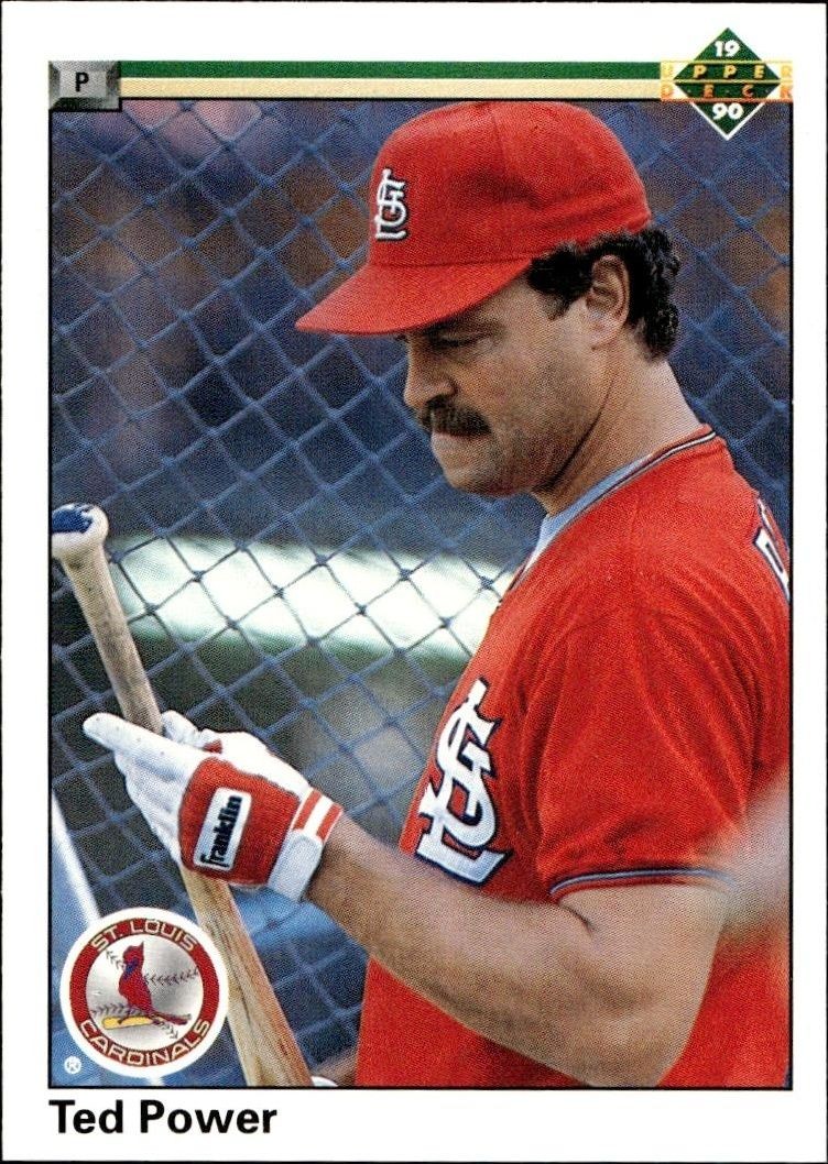 1990 Upper-Deck Low Number Ted Power #340 trading card