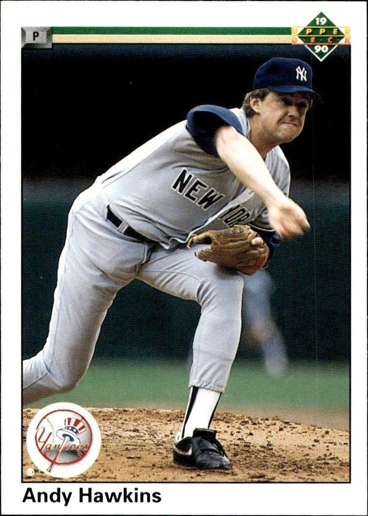1990 Upper Deck Low Number Andy Hawkins #339 trading card